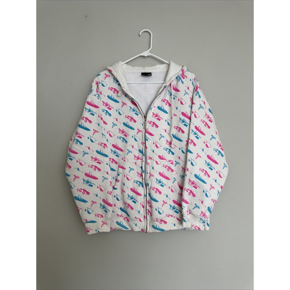 ONCE UPON A TIME LIMITED EDITION "SMURFS" MULTI-LOGO DESIGNER HOODIE SIZE L Eric